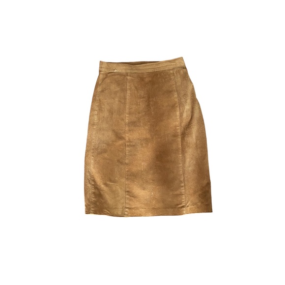Vintage Suede Leather Skirt - Picture 3 of 7